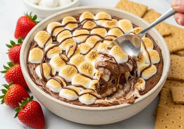 A high protein smores dip