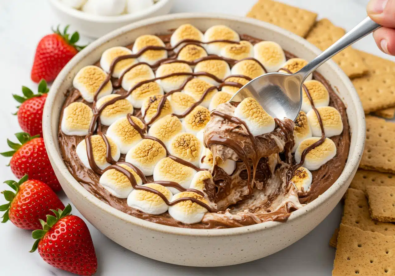 High-protein s’mores dip
