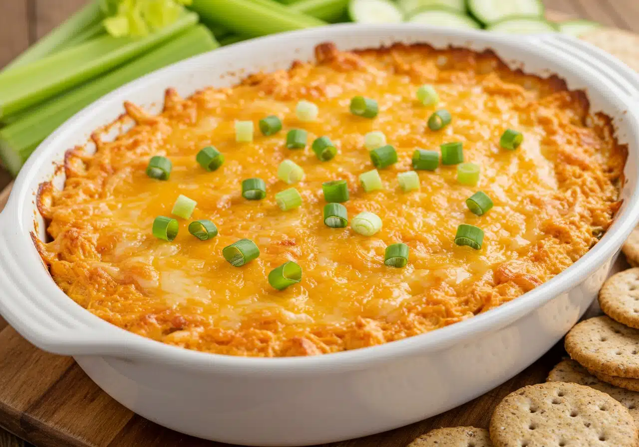 High Protein Buffalo Chicken Dip