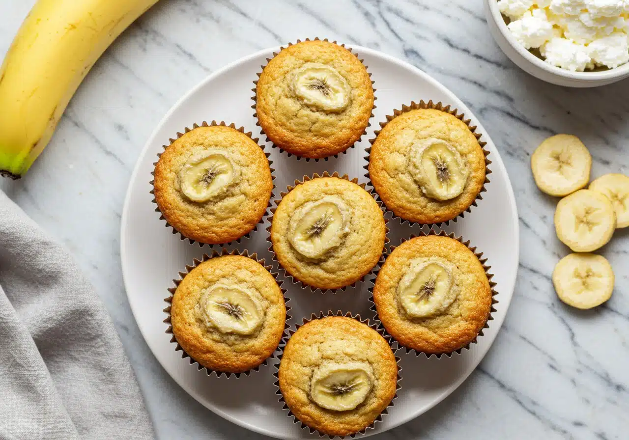 Cottage Cheese Banana Muffins