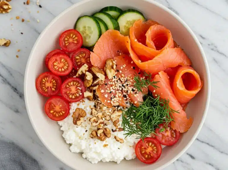 smoked salmon cottage cheese bowl fi