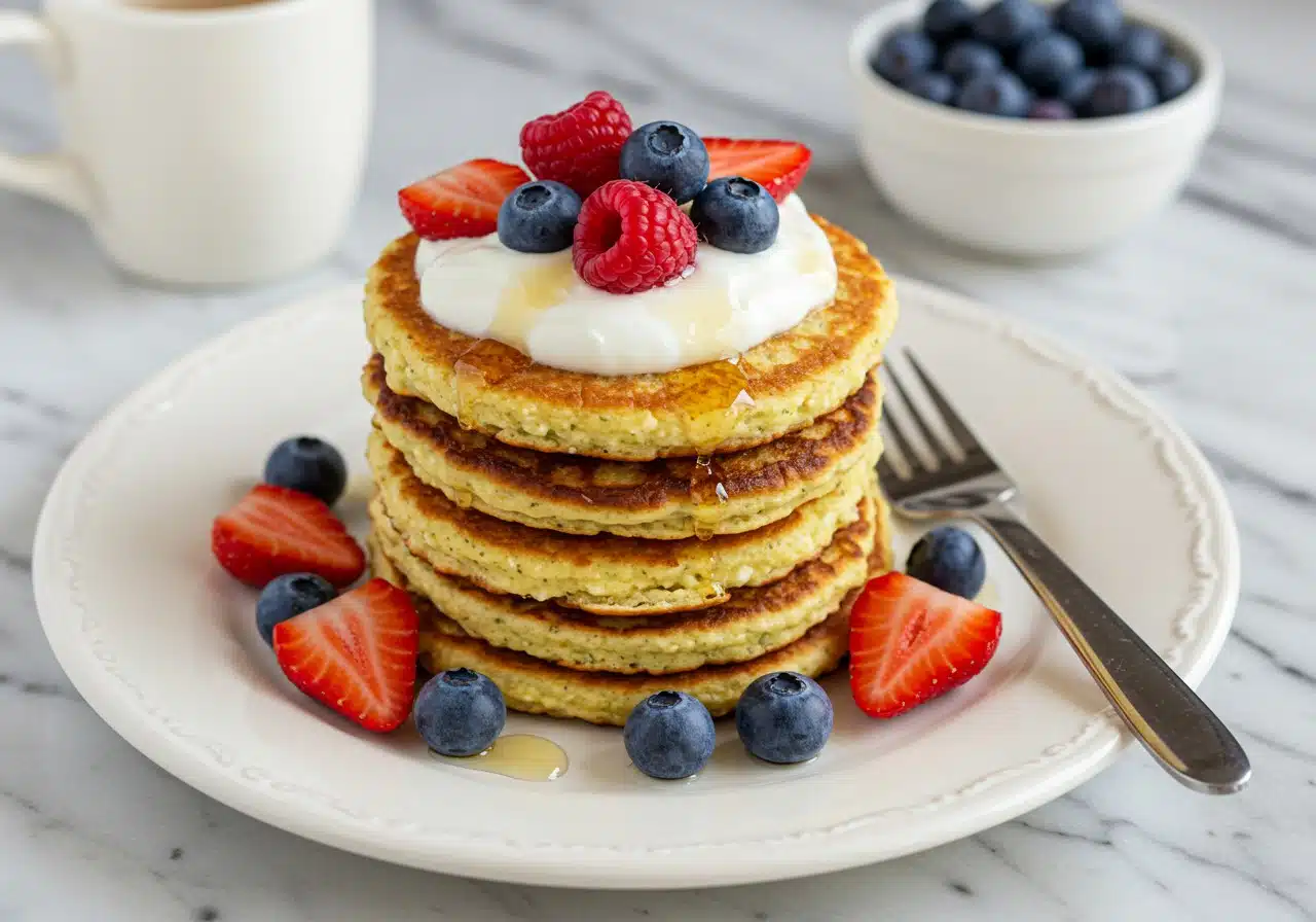 Protein Pancakes with Cottage Cheese