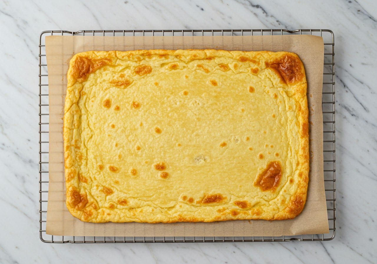 A thin, rectangular The Viral Cottage Cheese flat Bread