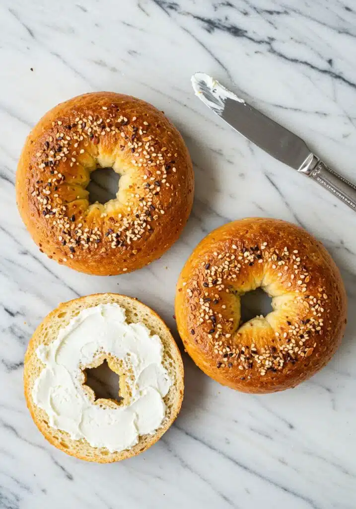 Cottage Cheese Bagel (2-Ingredient, High Protein!)