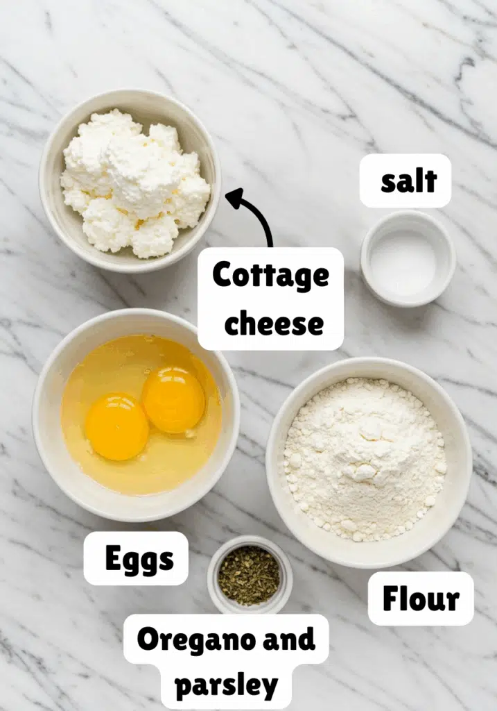 Cottage Cheese Flatbread Ingredients