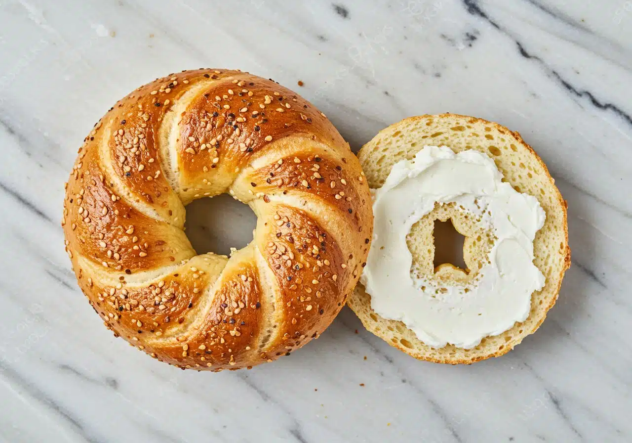 2 ingredient cottage cheese bagel recipe