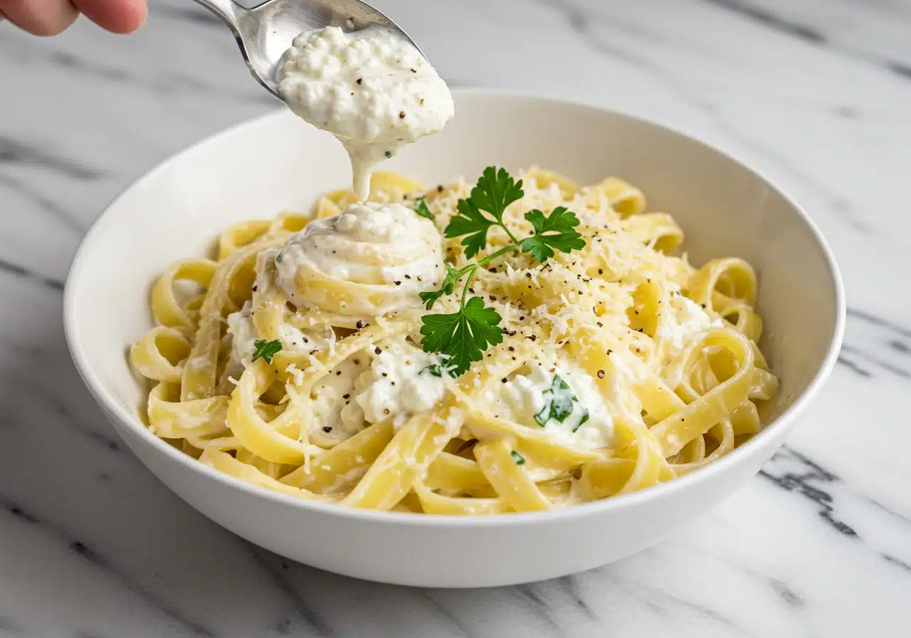 Cottage Cheese Alfredo Sauce recipe