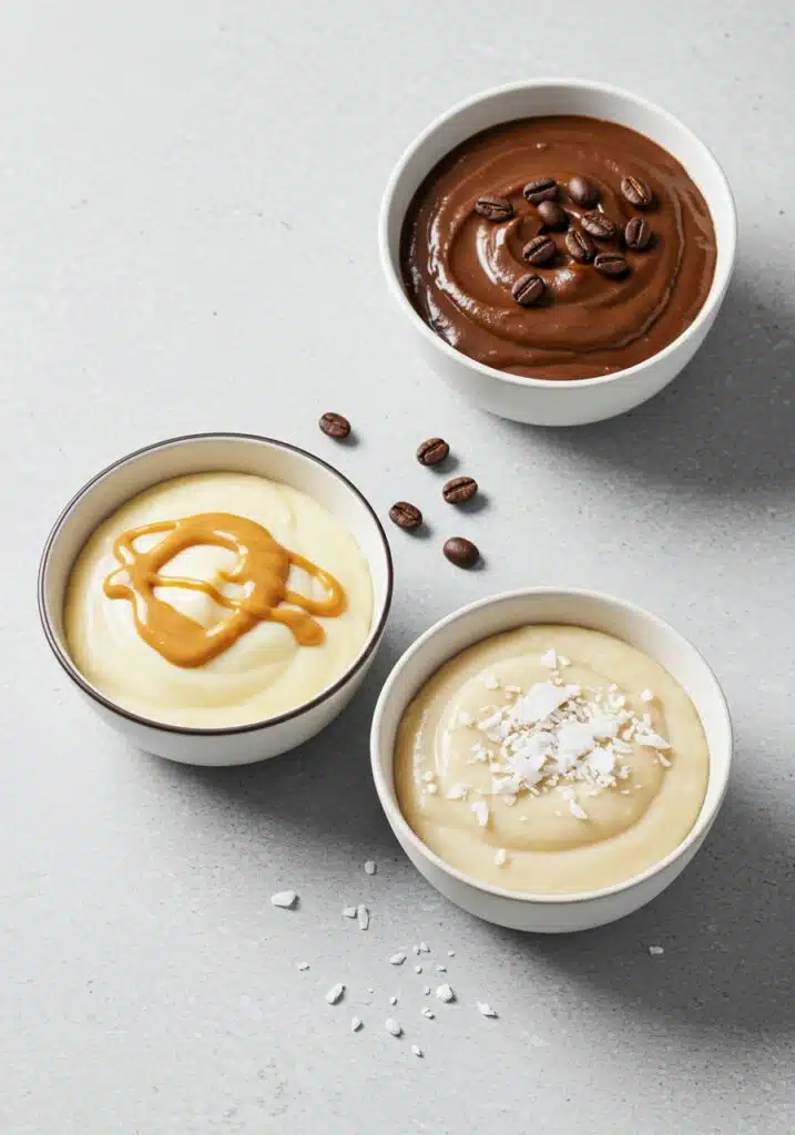 Variations of Chocolate Protein Pudding