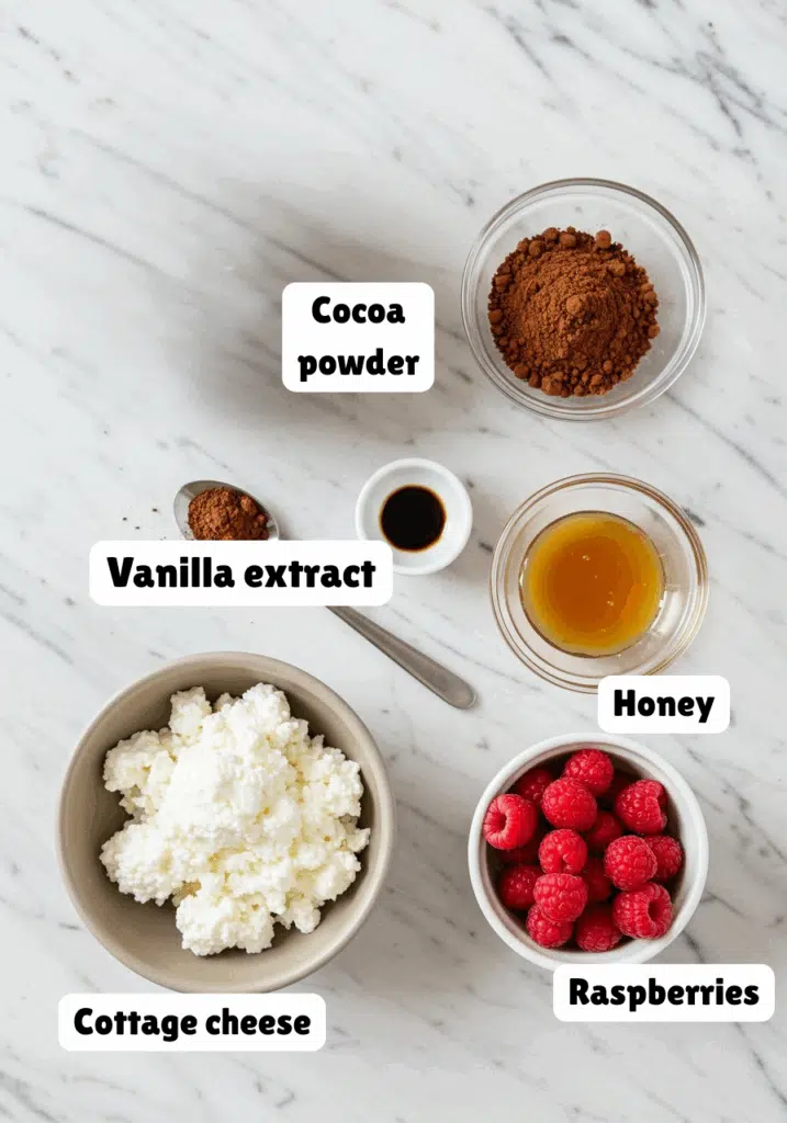 recipe ingredients cottage cheese chocolate mousse