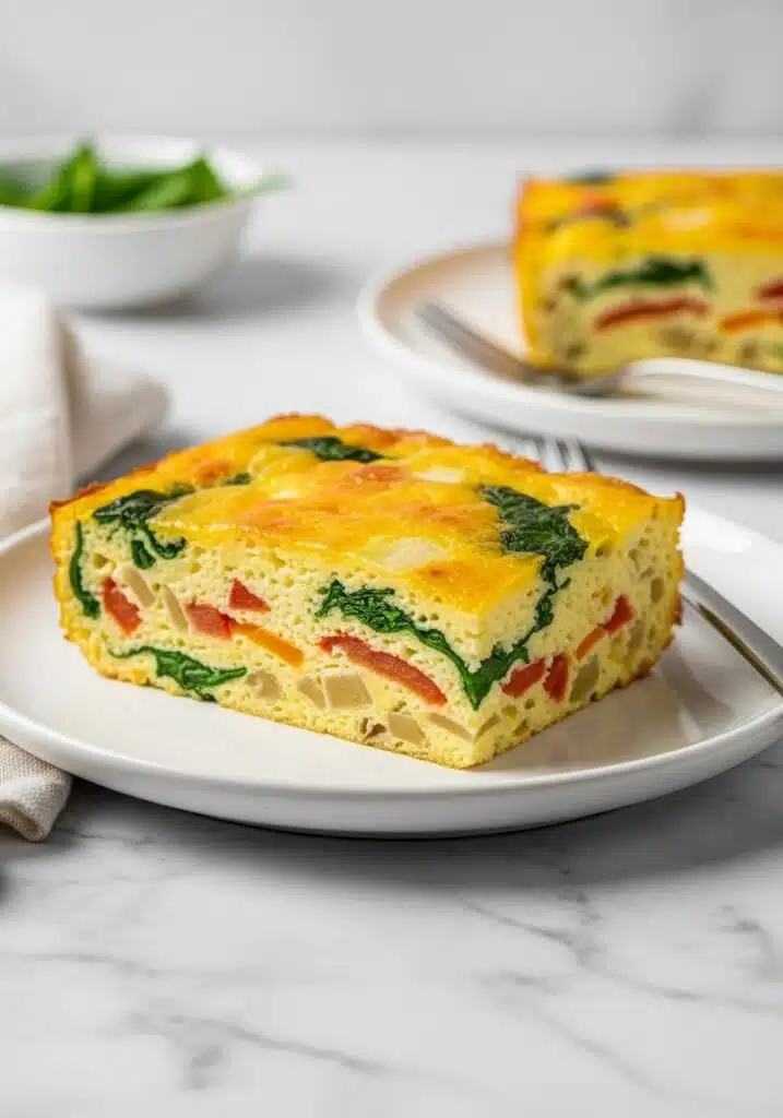 a serving of Cottage Cheese Egg Bak (2)