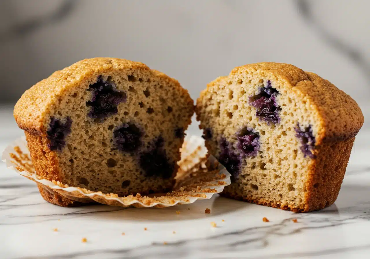 high protein blueberry muffins