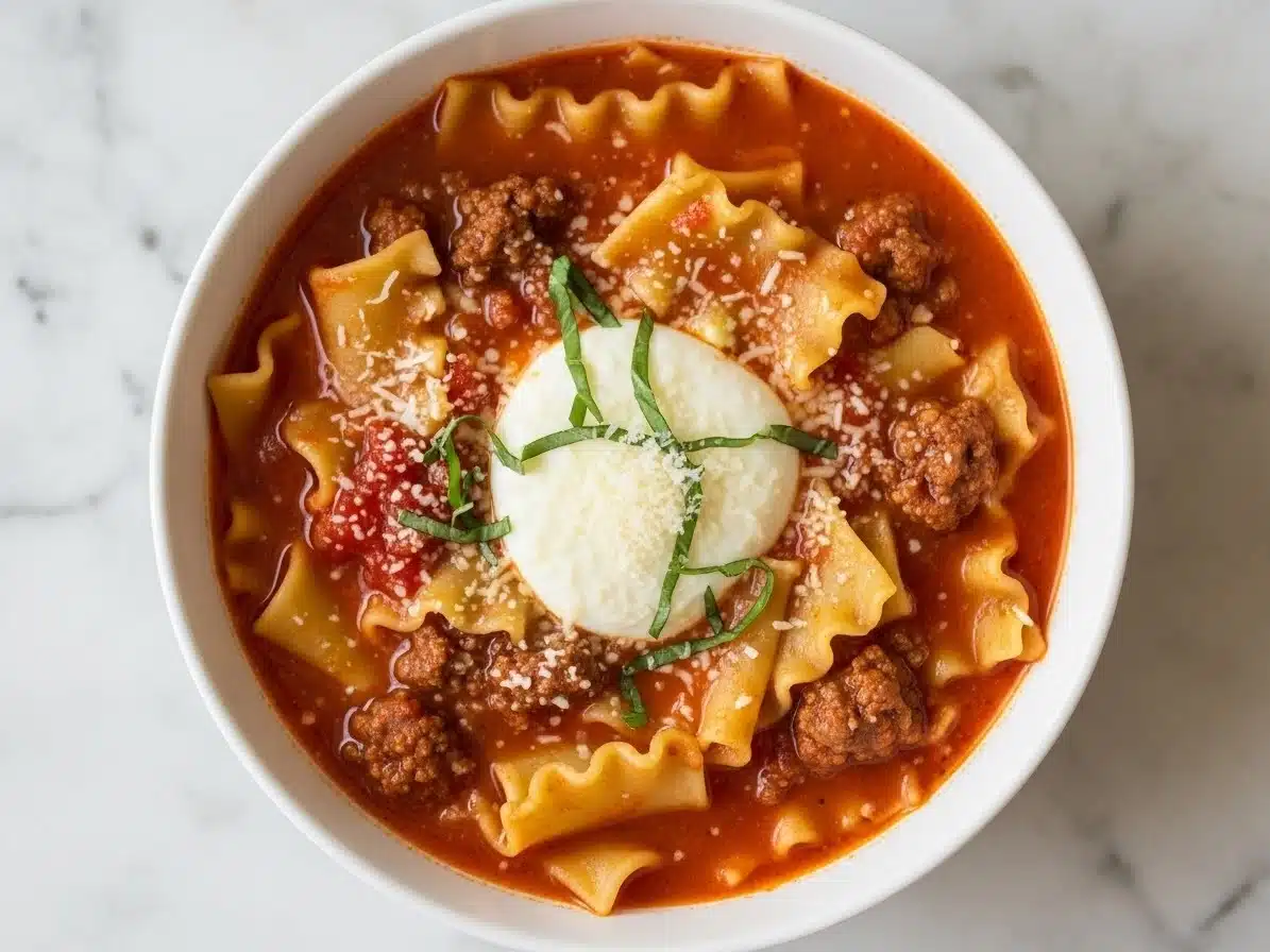 High Protein Lasagna Soup